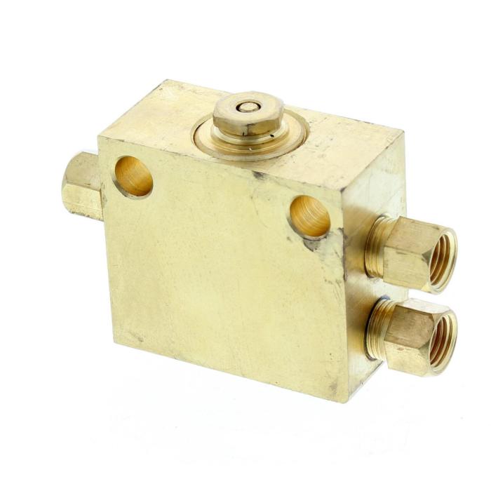 A brake system metering valve