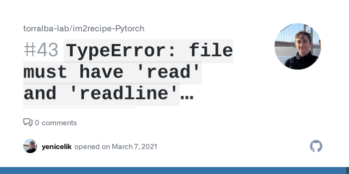 File must have 'read' and 'readline' attributes