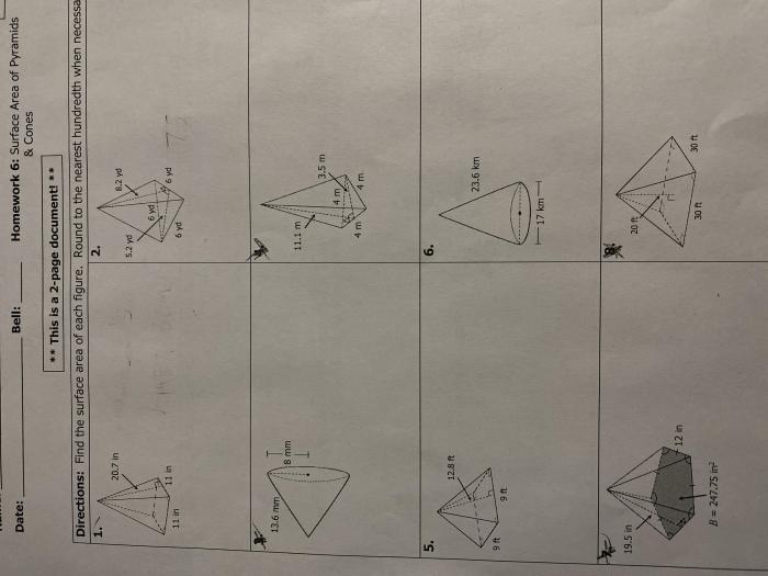 Unit 11 test volume and surface area answer key