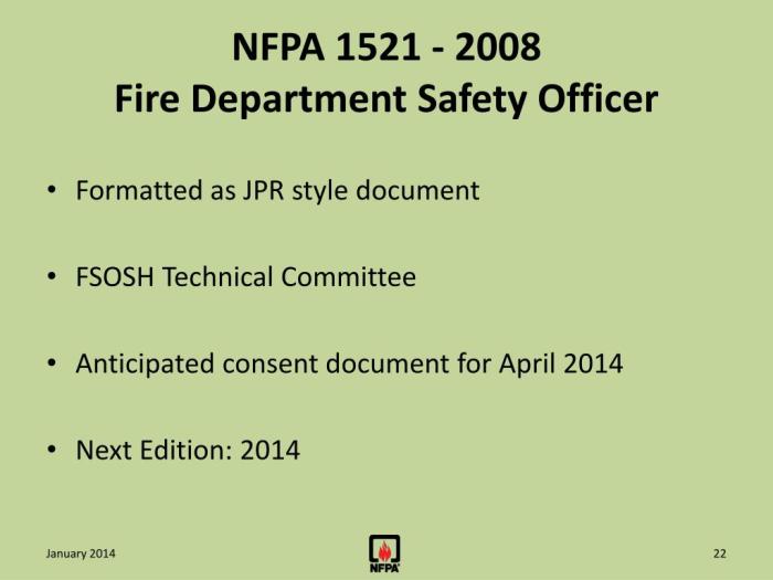 Fire 1002 nfpa protection association national apparatus driver qualifications standards overview professional operator ppt powerpoint presentation